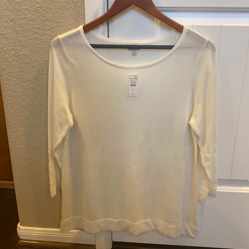 Cream Talbots Sweater
